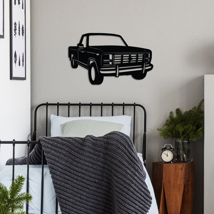 Wallity Ford F150 Pickup Truck 1980 Escultura de pared metálica Wallity Ford F150 Pickup Truck 1980 Escultura de pared metálica